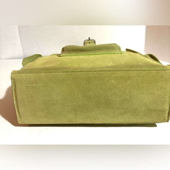 Club monaco Lime Green Suede Tote Bag - Picture 6 of 6